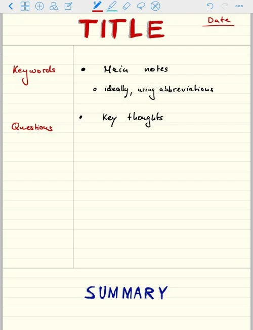 taking notes